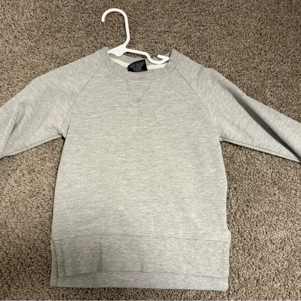 LITTLE BIPSY gray core pull over